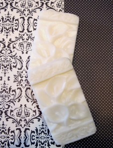 olive oil soap bars molded with calla lillys