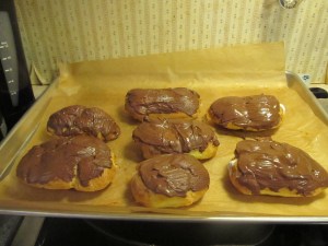 Use pudding, whipped cream, or custard filling