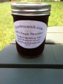 Quarter Amish Seedless Blackberry Jam.  Ingredients: Blackberries and Sugar. A taste of summer all year long.
